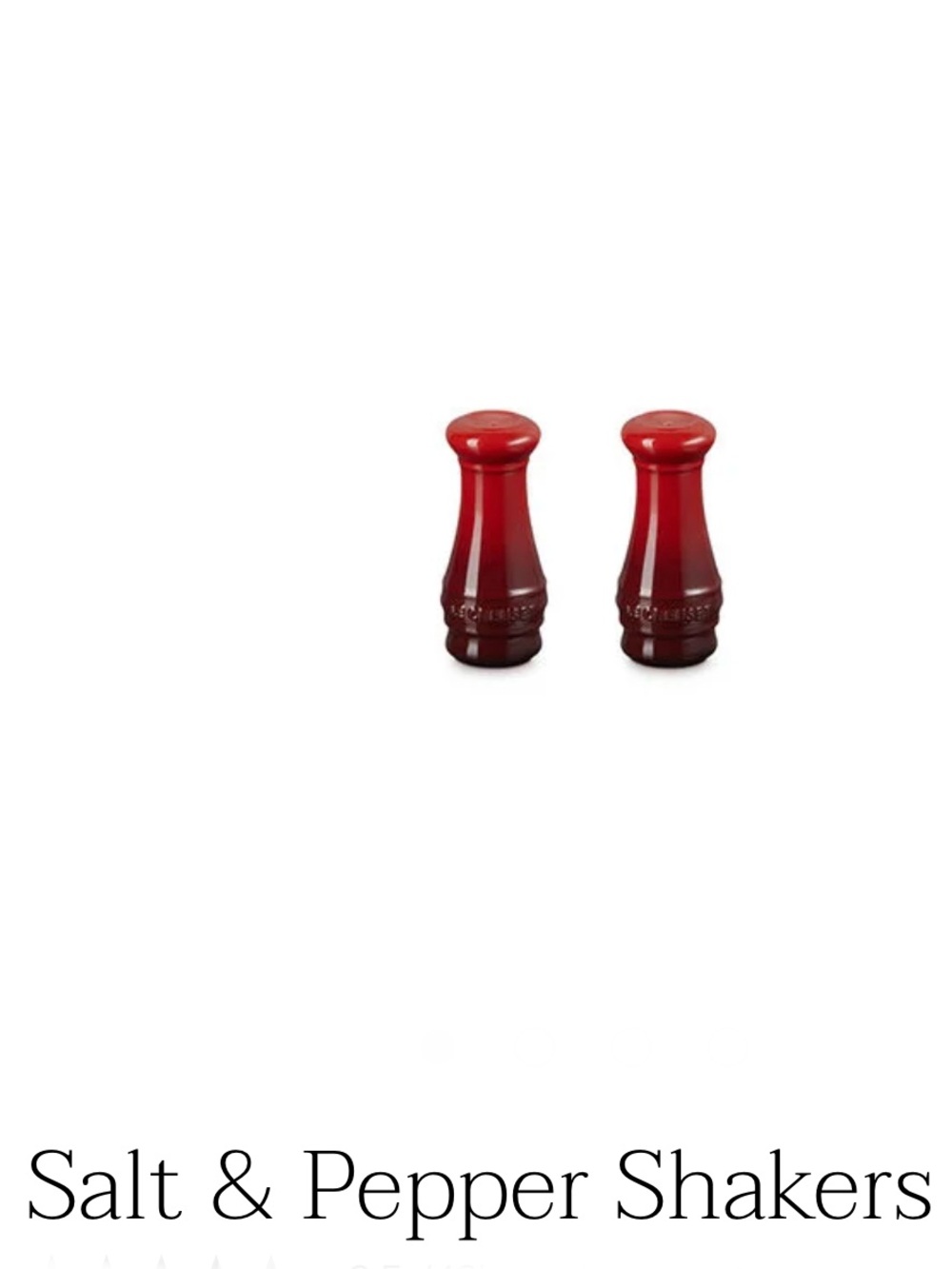 Le Creuset Cerise salt & pepper shakers - Picture 3 of 7